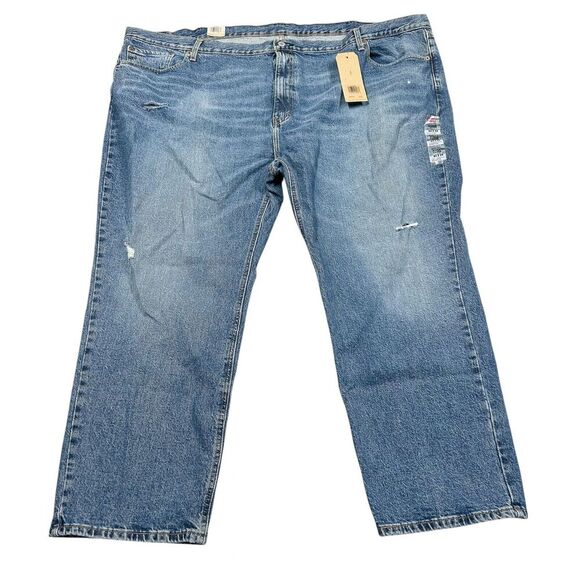 Levi's NWT 541 Athletic Taper Size W54 L29 Men's Stretch Blue Denim Jeans Pants